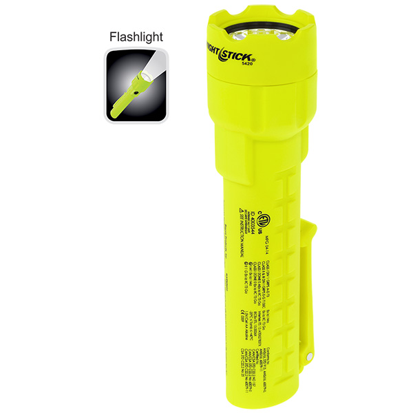 Nightstick Intrinsically Safe Flashlight Features